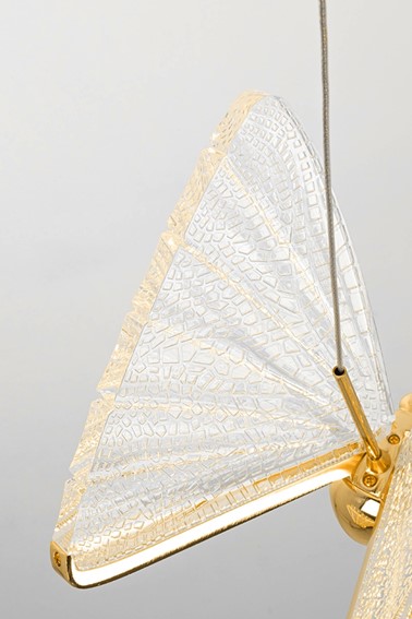 Lampa Wisząca BUTTERFLY DISC 5 Złota