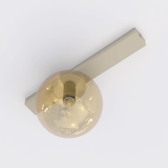 Lampa Sufitowa FIT 1 Beżowy/Miodowy