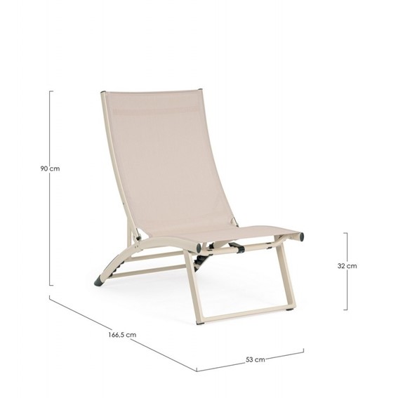 Leżak Ogrodowy TAYLOR Beżowy