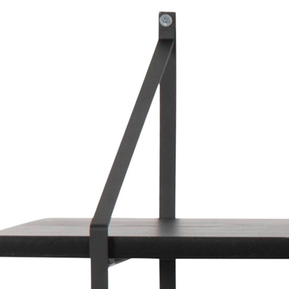 Półka BELFAST 2 Popielaty Czarny