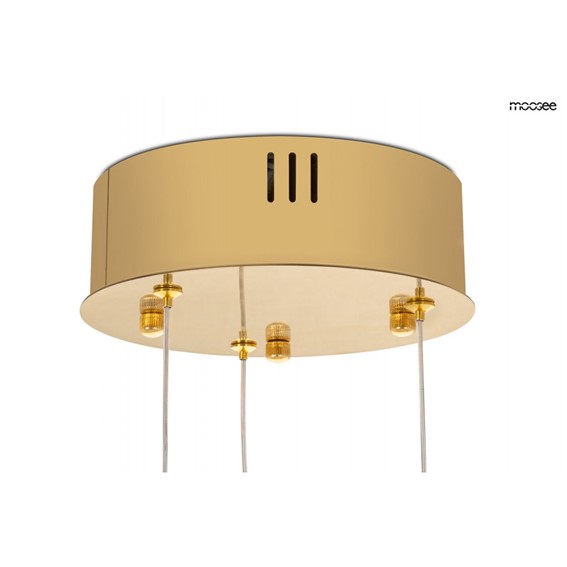 Lampa Wisząca LIBERTY 3B Złoty/Transparentny