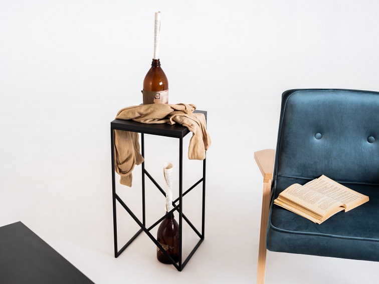 Fotel Vinc 66x69x74 Borówka Amerykańska/Naturalny