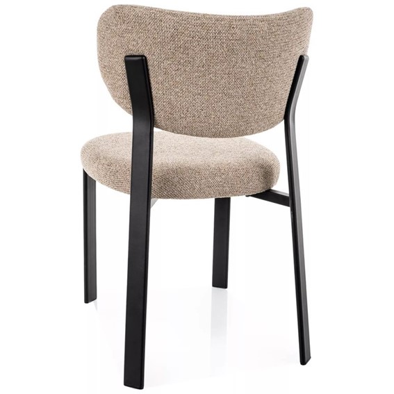Krzesło RIN Beż/Czarny Mat