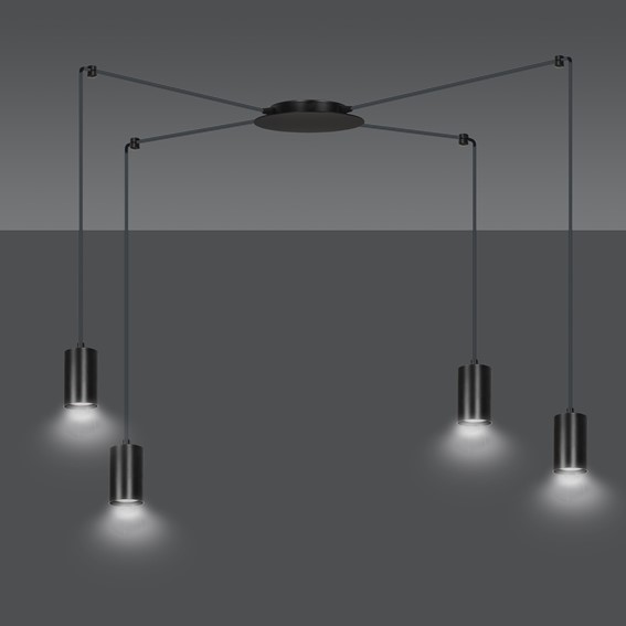 Lampa Wisząca TRAKER 4 Czarny