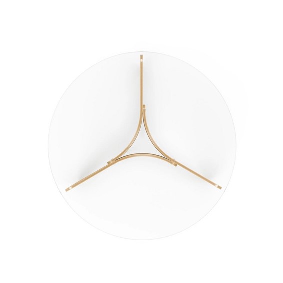 Stolik Kawowy MADERA Fi84cm Naturalny