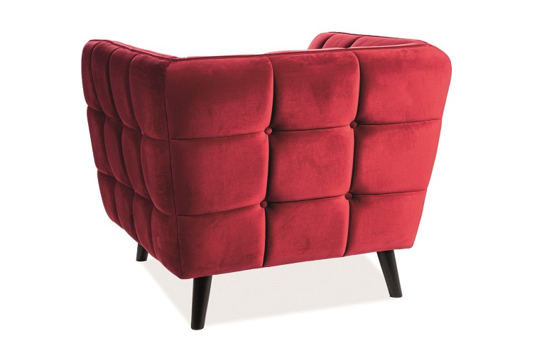 Fotel CASTELLO 1 Velvet Bordowy Bluvel 59