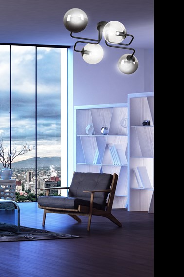 Lampa Sufitowa BRENDI 4 MIX3 Czarny