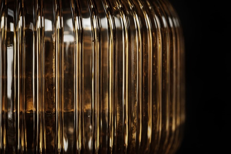 Lampa Wisząca ARIA K-5896 Czarny/Bursztynowy