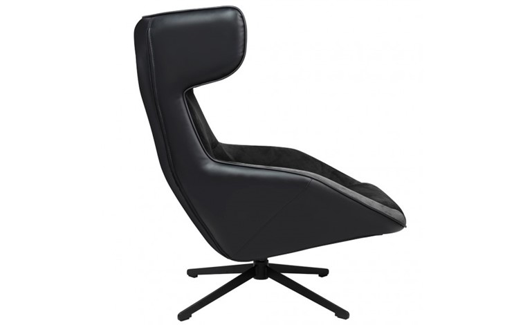 Fotel Obrotowy VITA VELVET Czarny