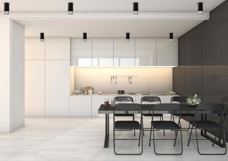 Lampa Sufitowe Hava 1P 6x13 Czarny