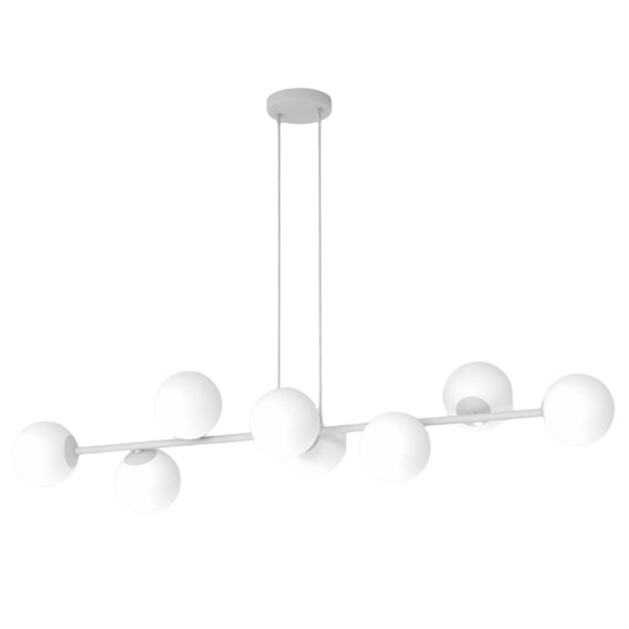 Lampa Wisząca MAGNUS 8 Szary/Biały