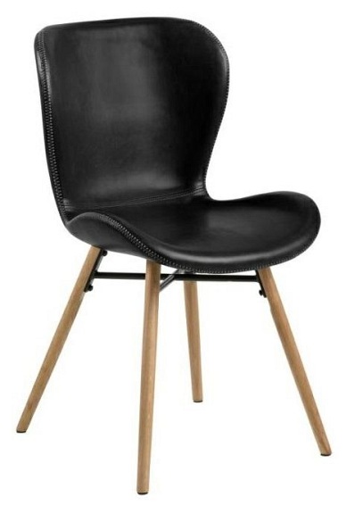 Krzesło BATILDA RETRO Czarny/Naturalny