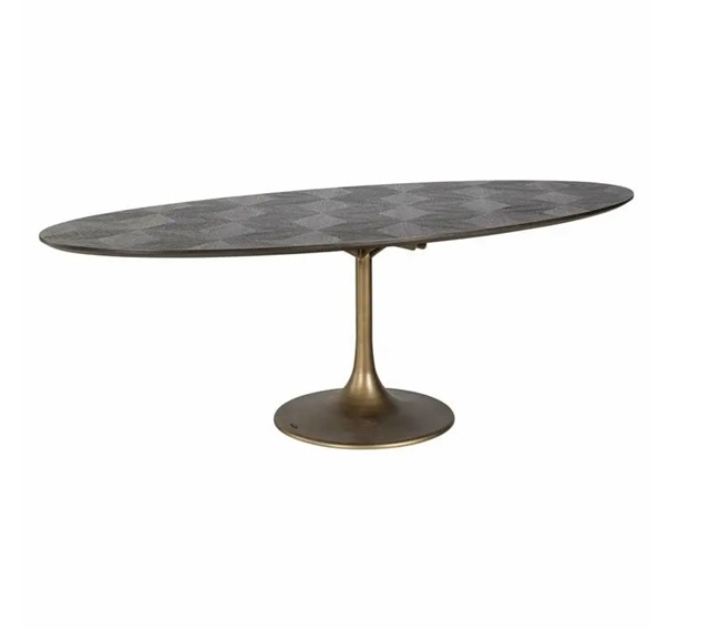 Stół Jadalniany LUXOR Owalny 230 Brązowy