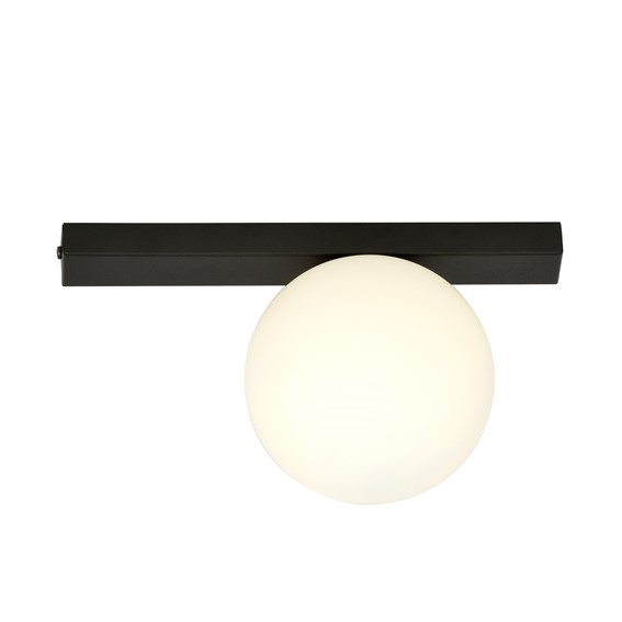 Lampa Sufitowa FIT 1 Czarny/Opal