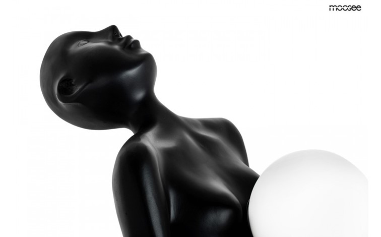 Lampa Podłogowa HUMAN Czarny/Biały