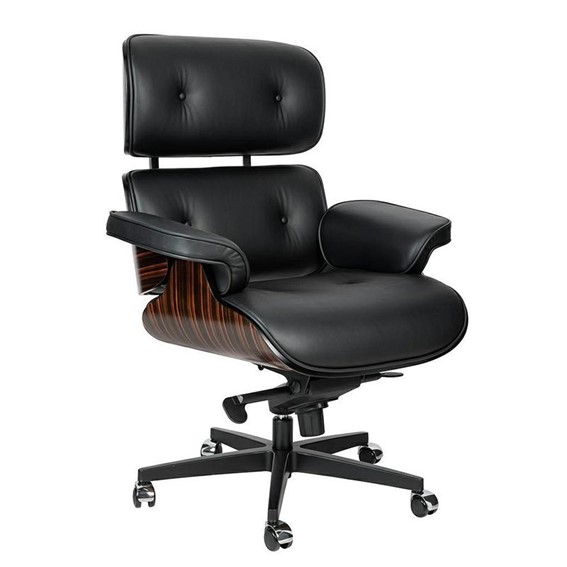 Fotel Biurowy LOUNGE GUBERNATOR Czarny/Heban