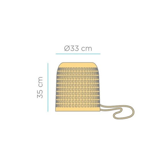 Lampa Wisząca POSITANO 35 HANG IN&OUT BATTERY Naturalny