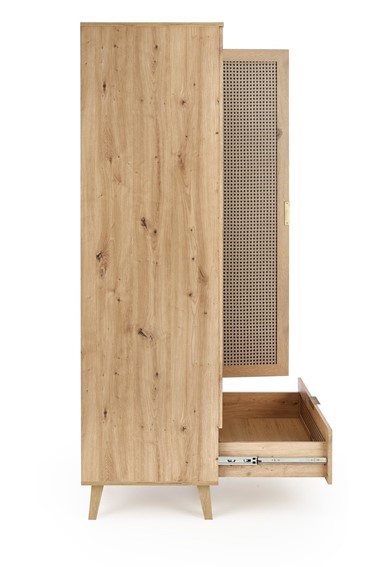 Szafa BORNEO S-1 Dąb Artisan/Czarny