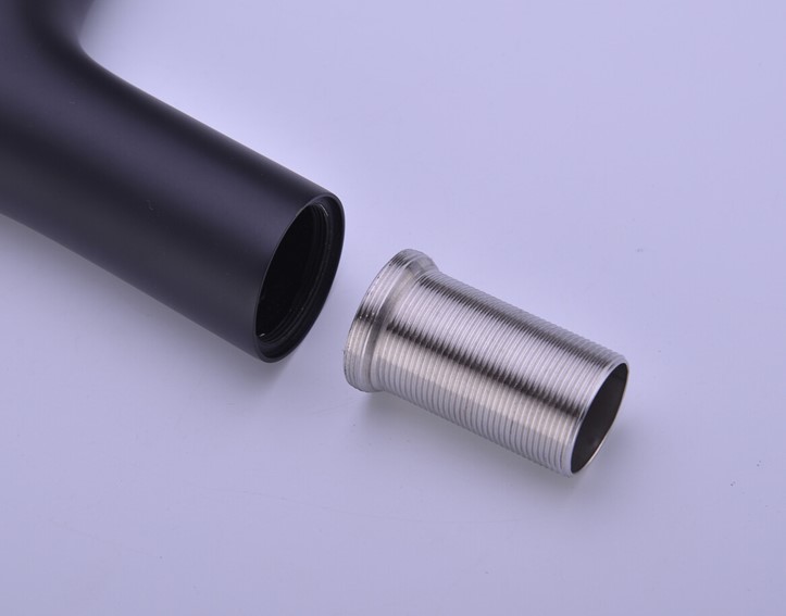 Bateria Umywalkowa Niska NIAGARA Czarny Mat