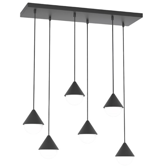 Lampa Wisząca GIRO 6 Czarny