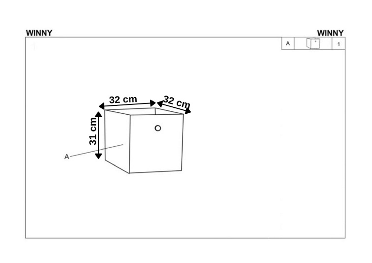 Szuflada WINNY Czerwony