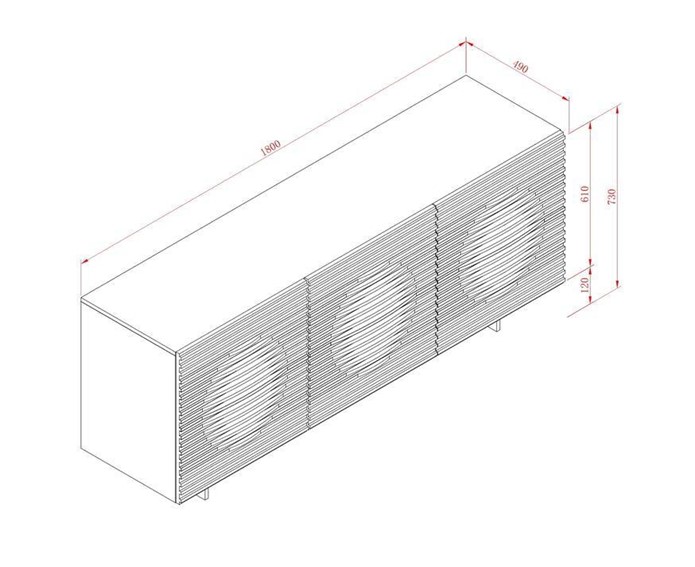 Komoda HUDSON H05 Beżowy