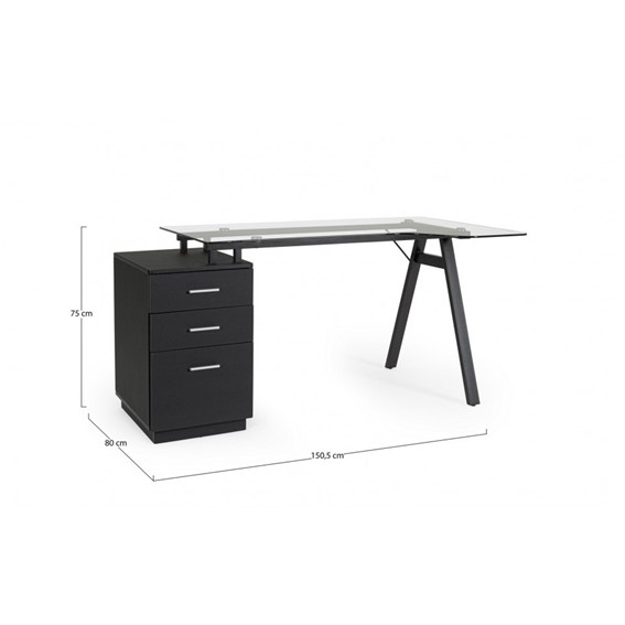 Biurko CHARLIE Czarny