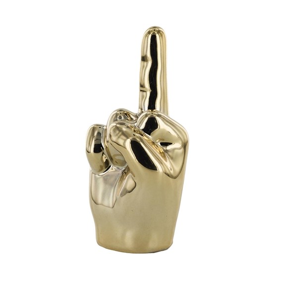 Dekoracja/Figurka DŁOŃ MAŁA 1 Palec Złoty