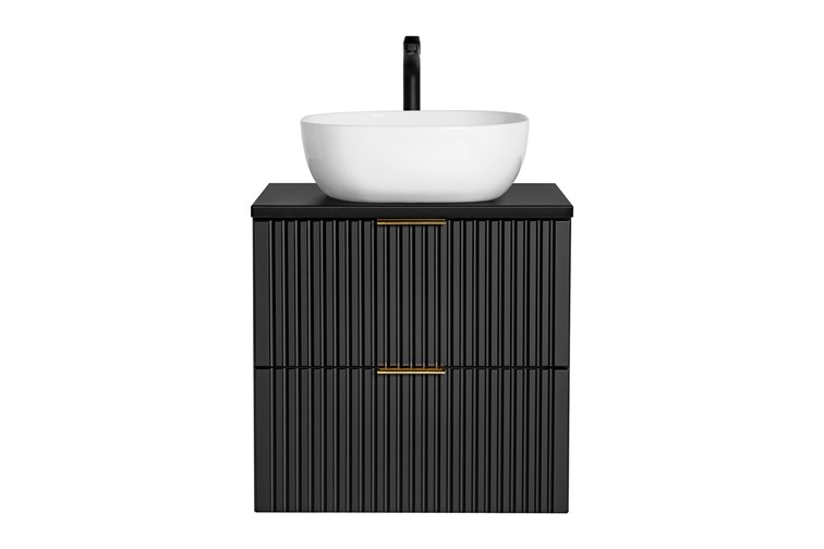 Zestaw ADB B SMILE 40 60cm (Szafka + Blat + Umywalka) Czarny