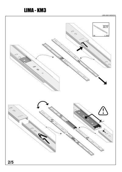 Komoda LIMA KM-3 Dąb Sonoma/Biały