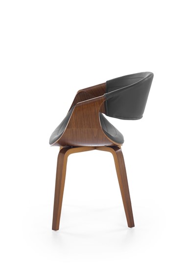 Krzesło K544 Czarny/Orzechowy