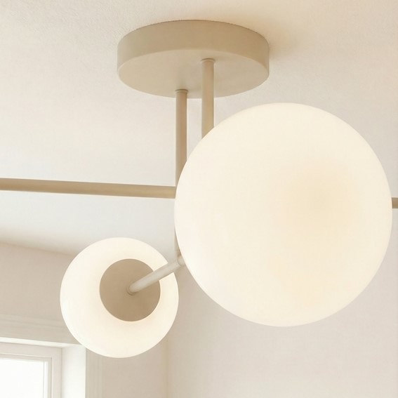 Lampa Sufitowa ROMA 4 Beżowy/Biały