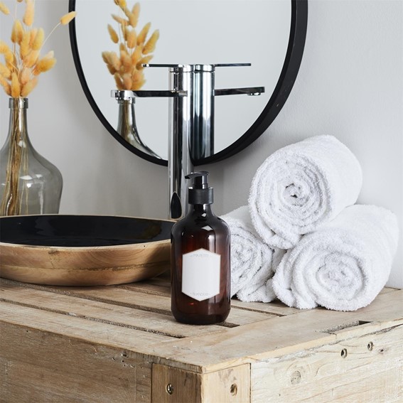 Pojemnik/Dozownik Na Mydło 500ml Bursztynowy