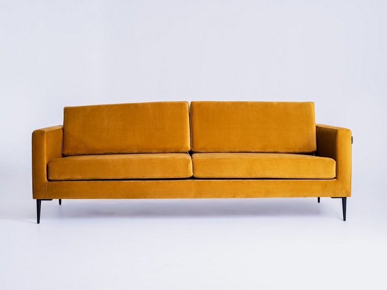 Sofa 3 os. Vergan 212x88x82 Marakuja/Czarny