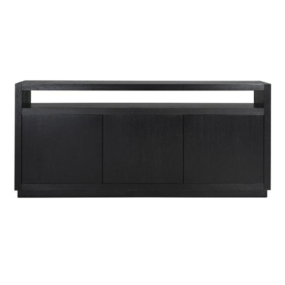 Komoda OAKURA 3-drzwiowa Czarna