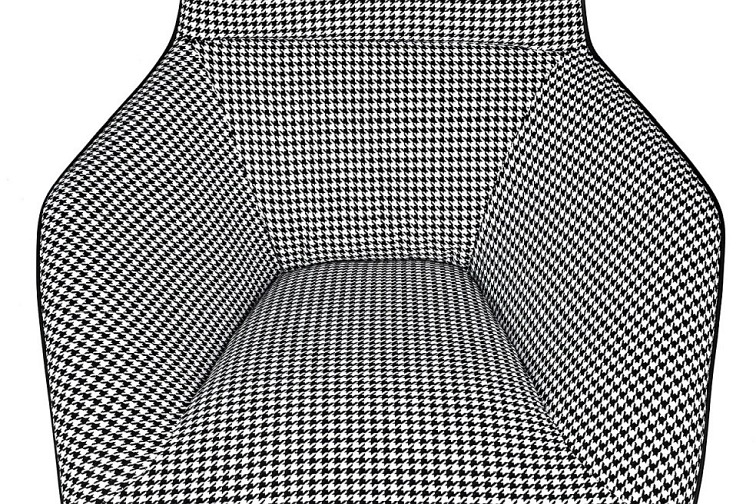 Leżanka Vita 130x75x100 Czarny/Biały