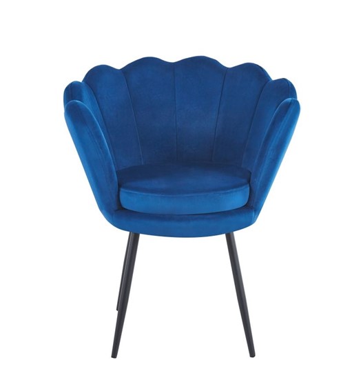 Fotel Velvet FR1-FX Niebieski/Czarny