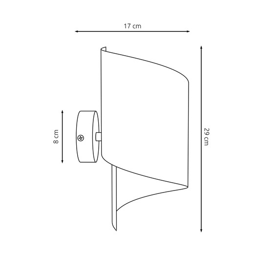 Kinkiet SPIRAL Srebrny