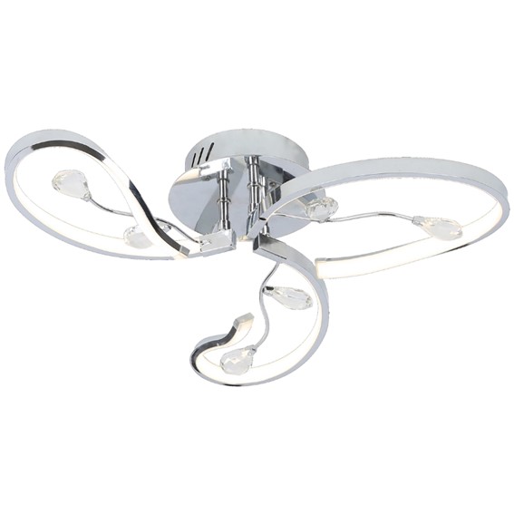 Lampa Sufitowa NATALIE 3 Chromowany