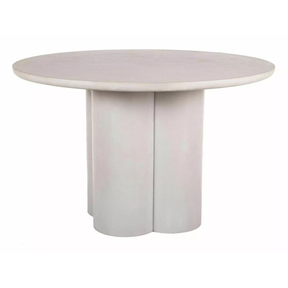 Stół ROSALIA Fi120cm Jasny Szary