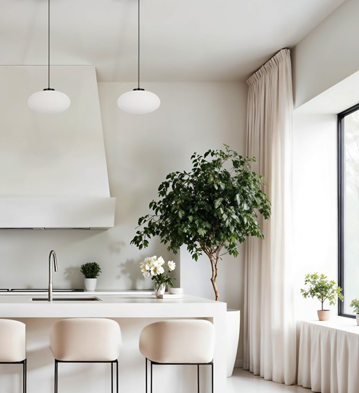 Lampa Wisząca PESO K-5670 Biały/Czarny