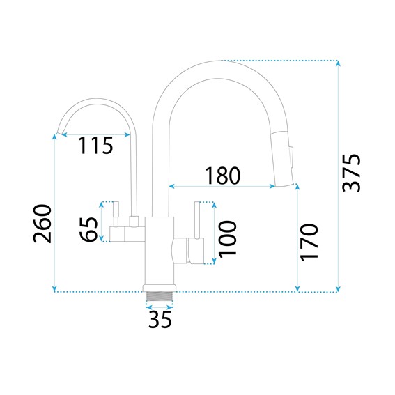 Bateria Kuchenna ECO FRESH Złoty Szczotkowany