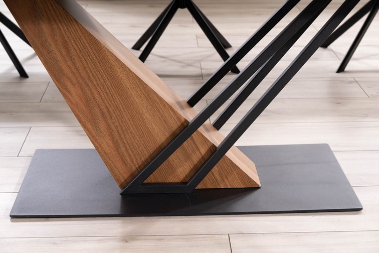 Stół Rozkładany GENESIS (180-240)x90 Jesion/Czarny