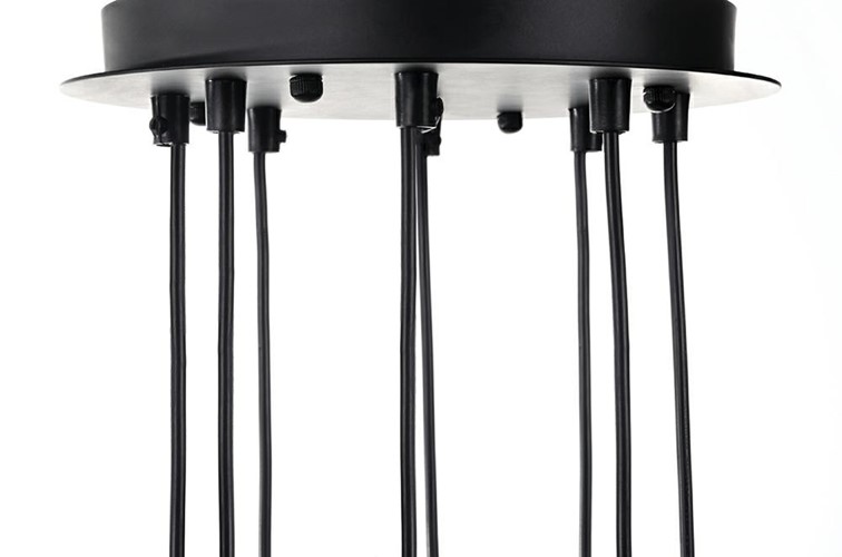 Lampa Wisząca FLUSSO 8 Czarny