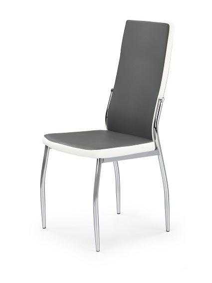 Krzesło K210 Chrom/Popiel/Biały