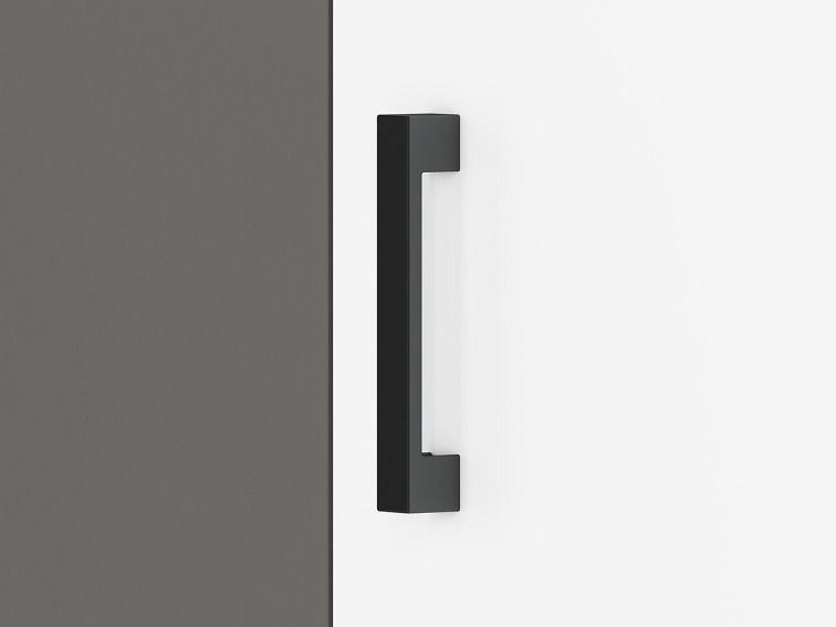 Szafa FINI 02 Biały/Szary/Dąb