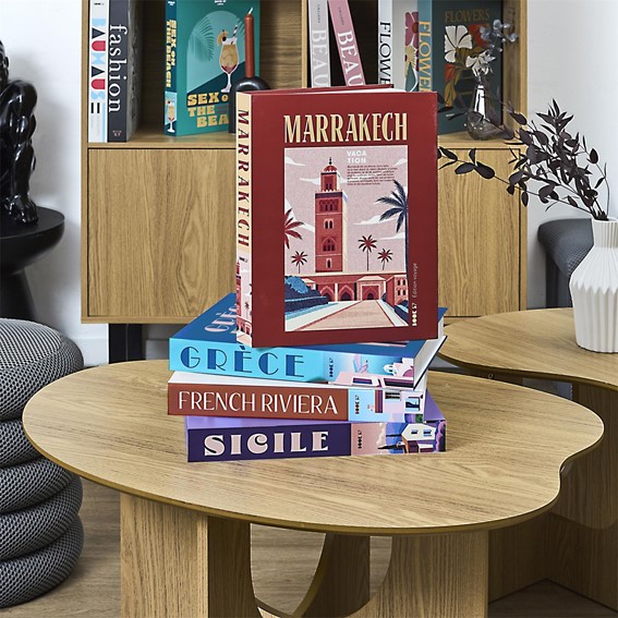 Pudełko Książka MARRAKECH Czerwony