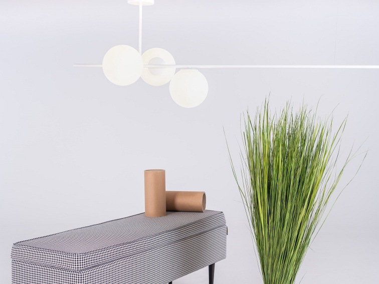 Lampa Wisząca Bobler Horizontal 17x150x50 Biały