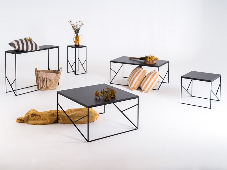 Stół Kawowy Fancy Basic 80x80 Czarny