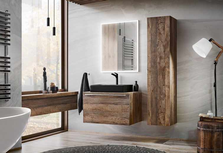 Szafka pod Umywalkę SANTA Fe Oak 82-80-A-2S 45x80x46 Dąb Santa Fe